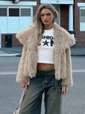 Wayland Faux Fur Jacket Grey