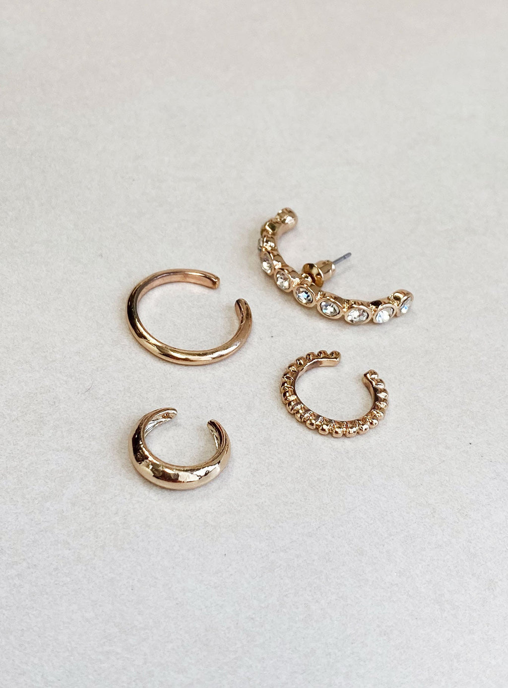 Life In Luxury Ear Cuff Set Gold