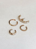 Life In Luxury Ear Cuff Set Gold