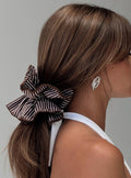 Way Back In Scrunchie Brown / White