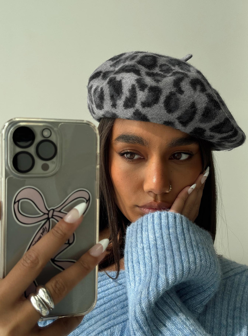 Ettore Beret Leopard