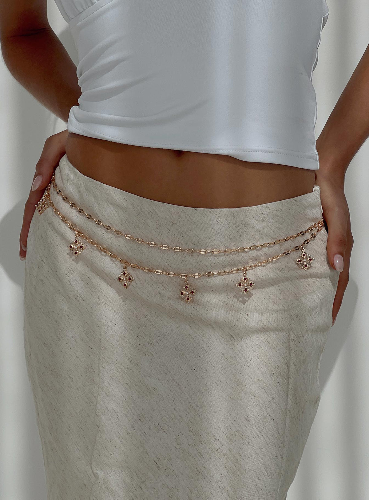 Stars Aligned Chain Belt Gold