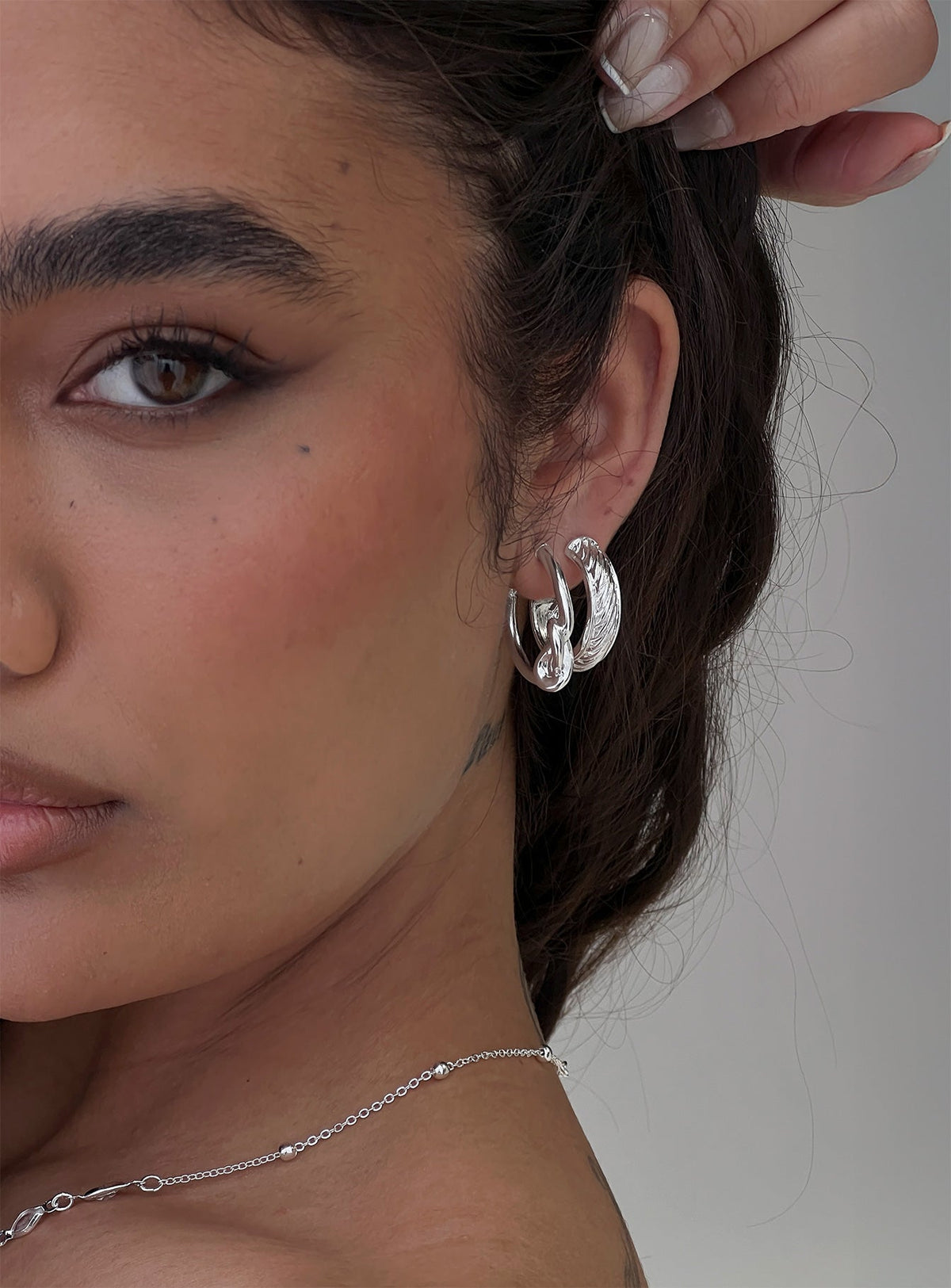 Moonshine Earring Set Silver