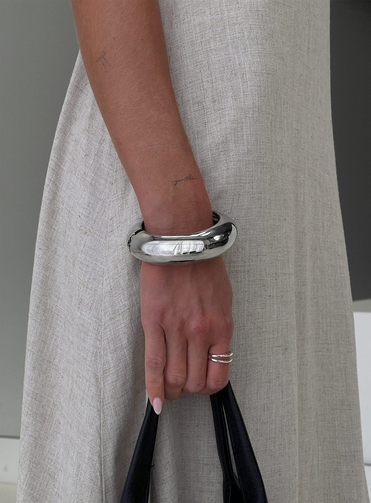 Eliya Chunky Bracelet Silver