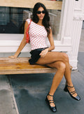 Cheirosa Off Shoulder Top White / Red