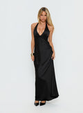 Odyssa Halter Maxi Dress Black