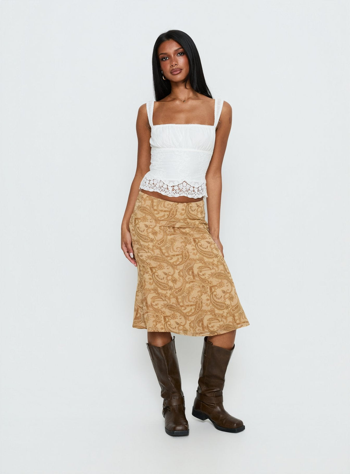 Moses Midi Skirt Paisley