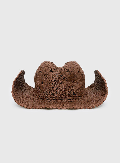 Anistyn Woven Cowboy Hat Tan