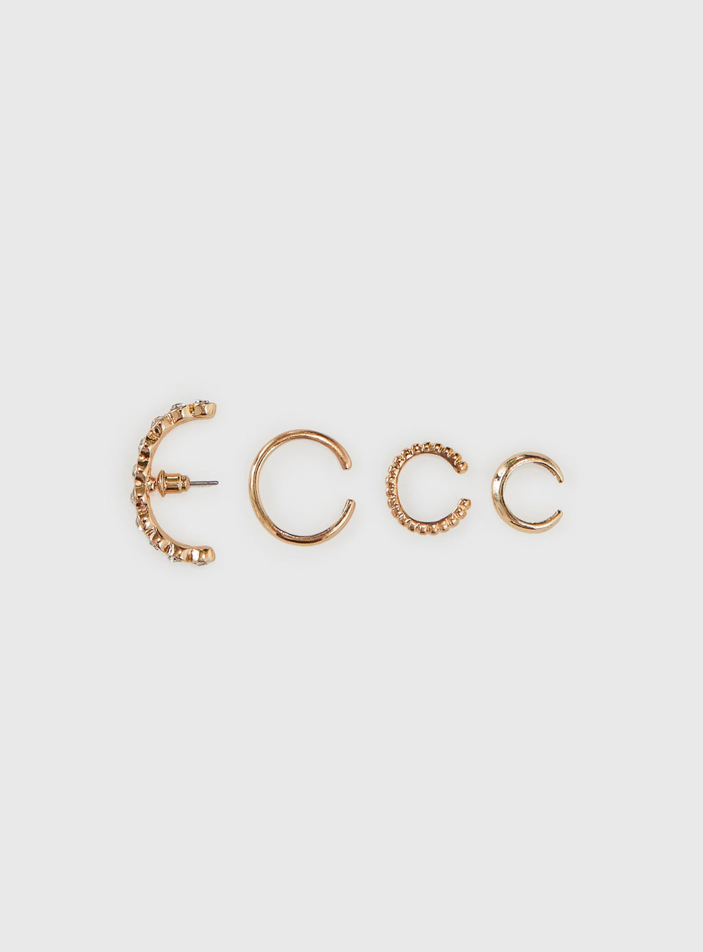 Life In Luxury Ear Cuff Set Gold