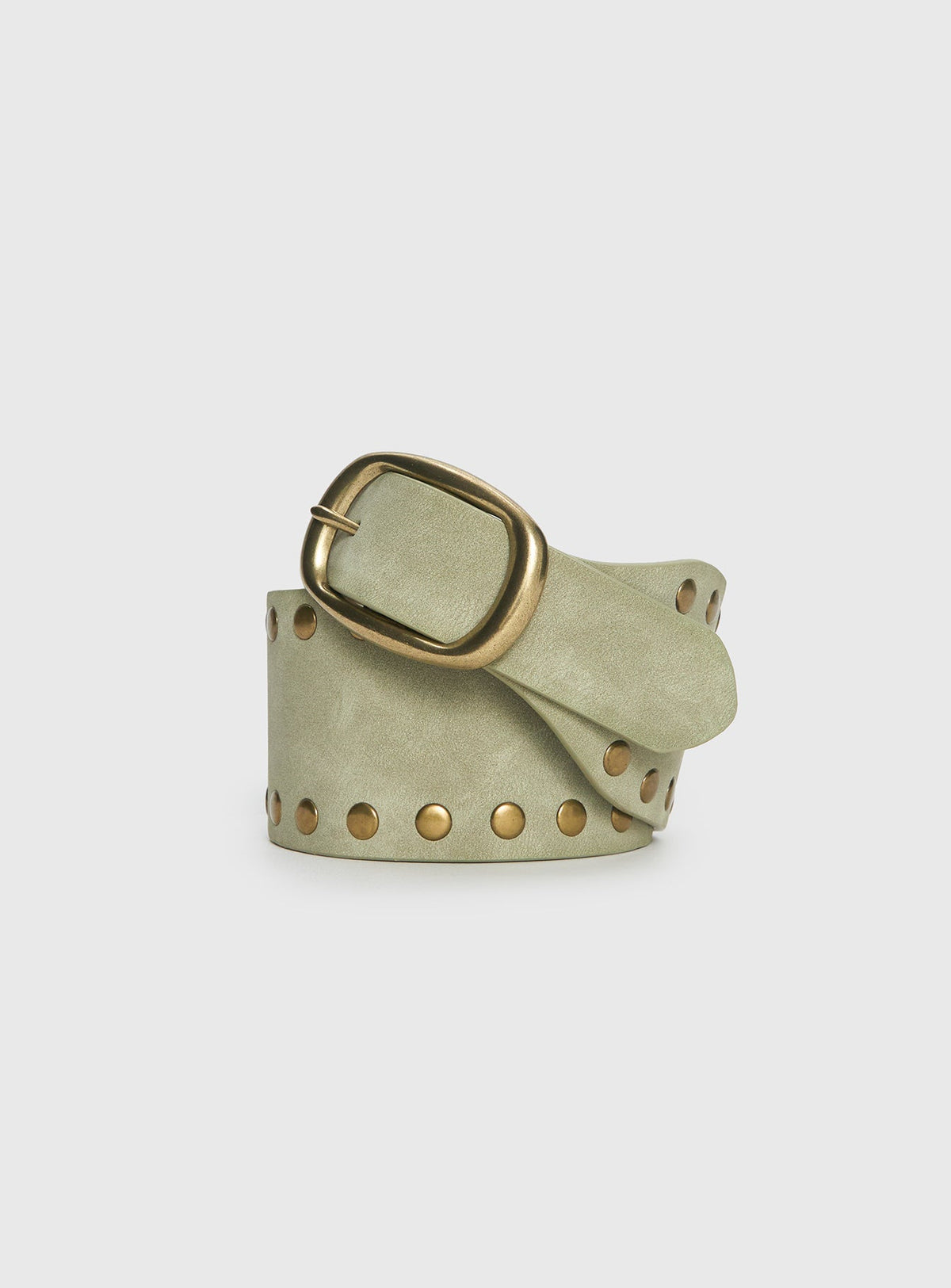 Spheres Stud Belt Sage / Gold