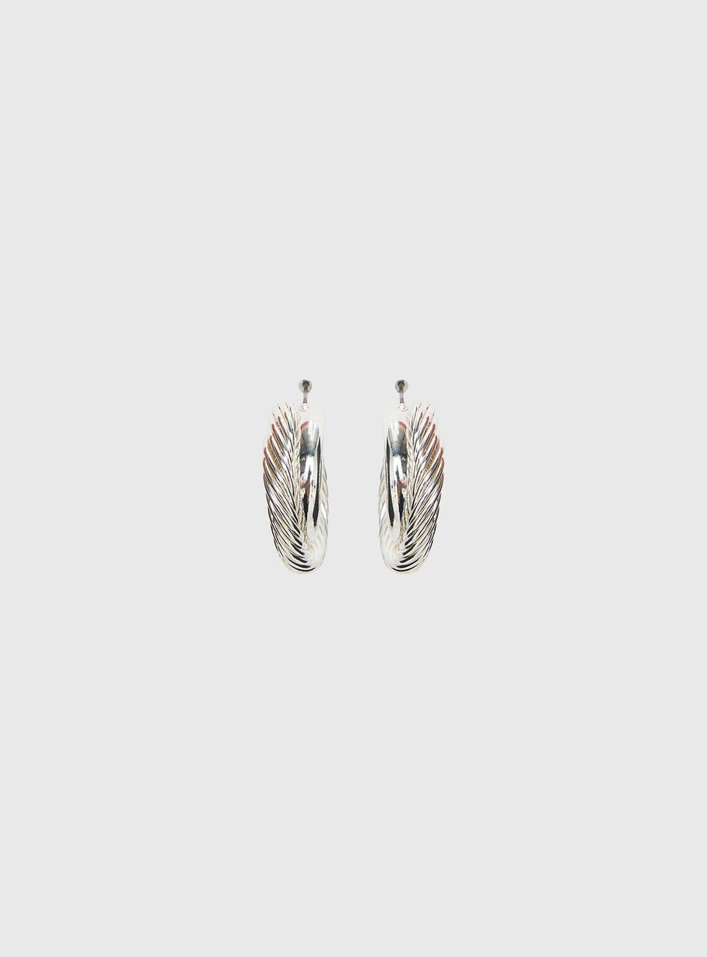 Aster Layered Hoops Silver