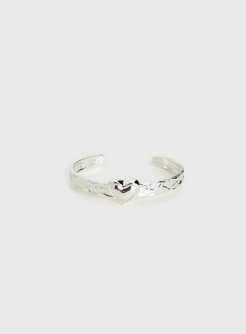 Romma Heart Cuff Silver