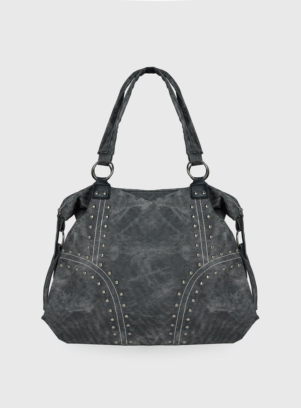 Brittin Stud Detail Shoulder Bag Black
