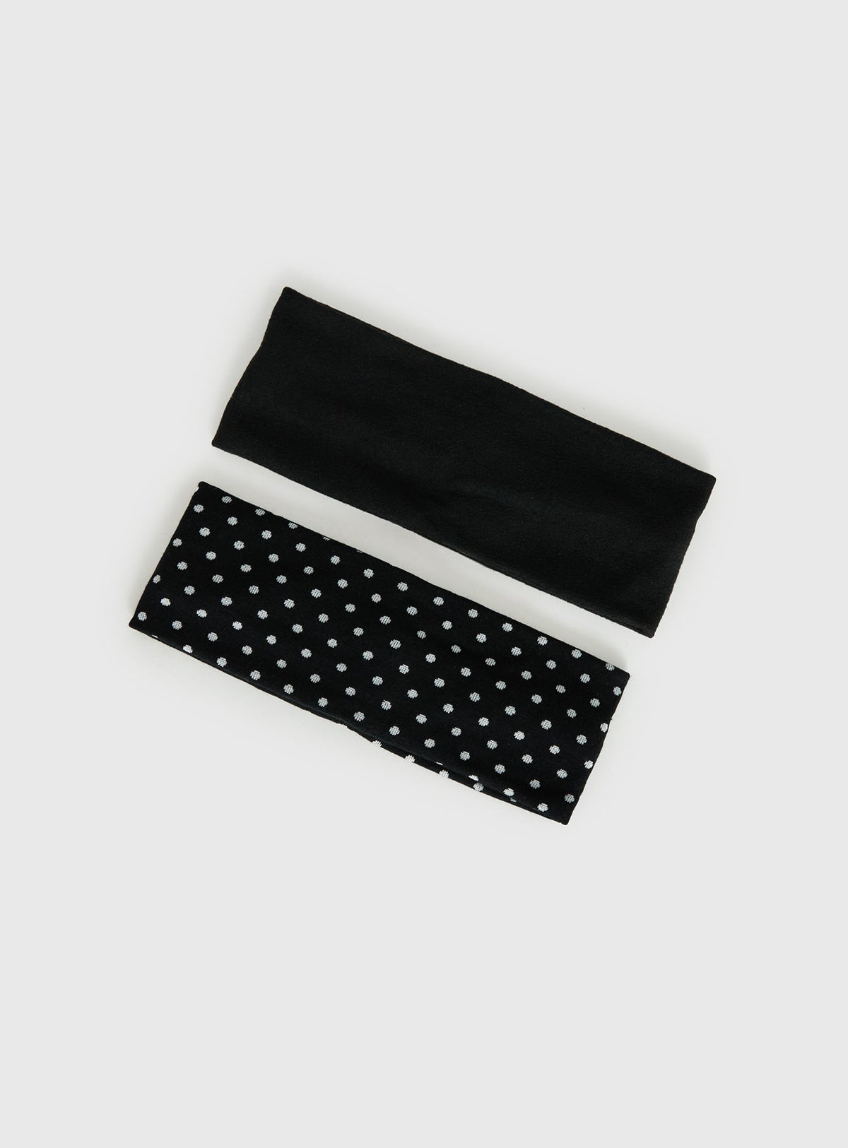 The Juney Headband Pack Black Polka Dot