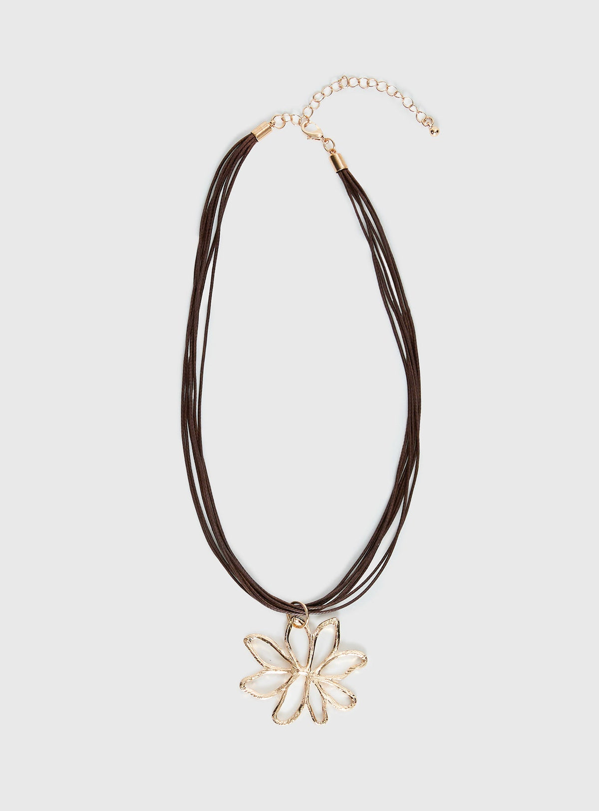 Sylvee Pendant Necklace Brown / Gold