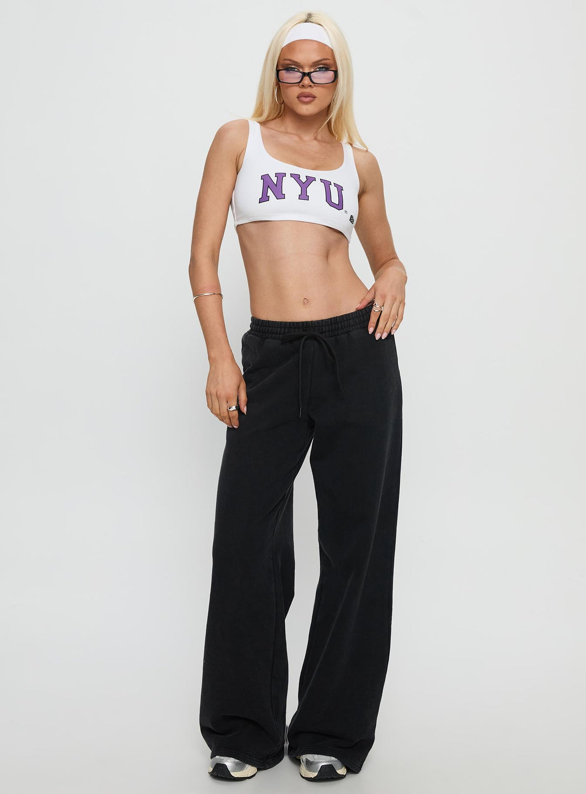 NYU Scoopneck Tank Top White
