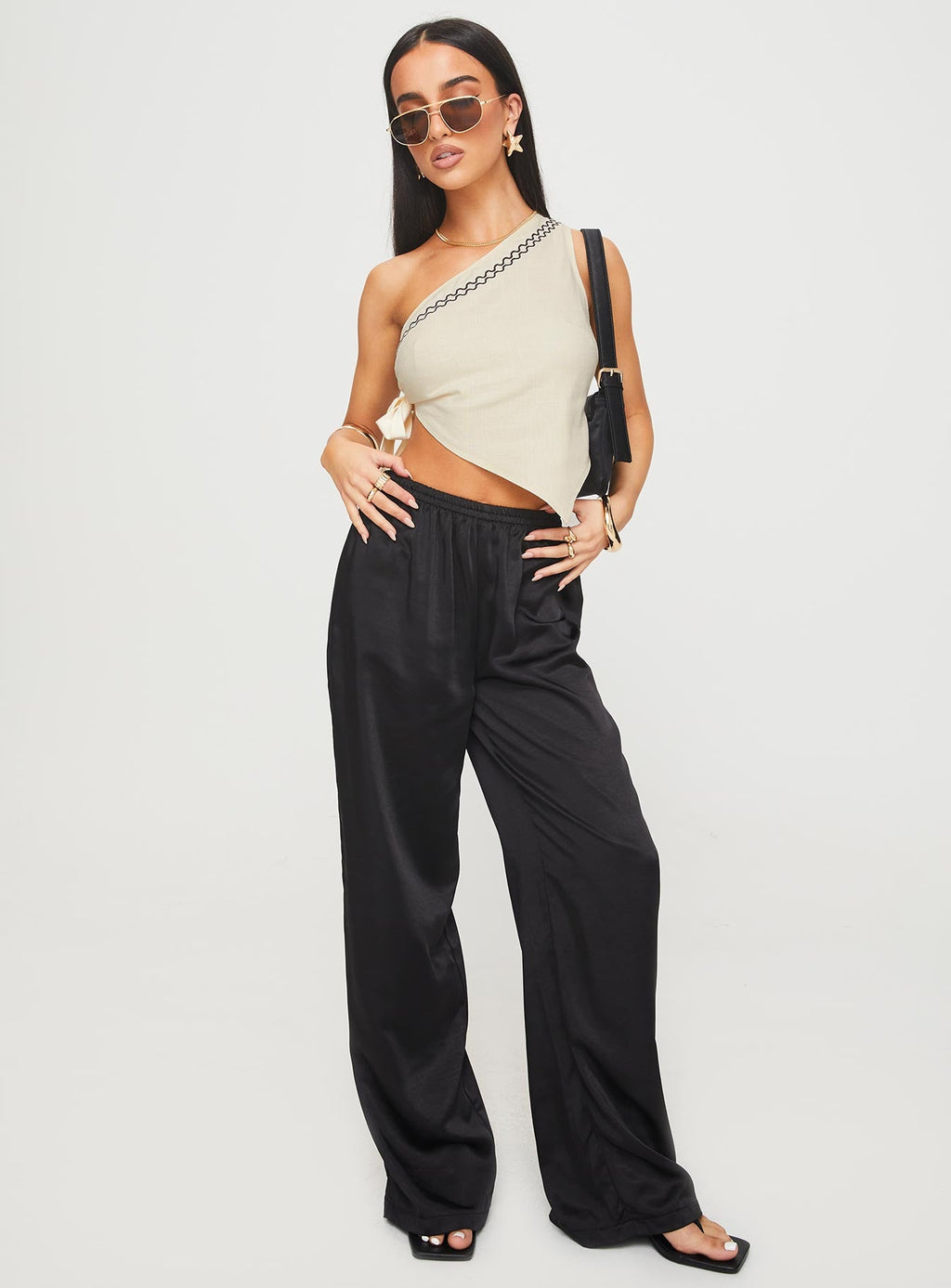 Frankle Top Cream/black