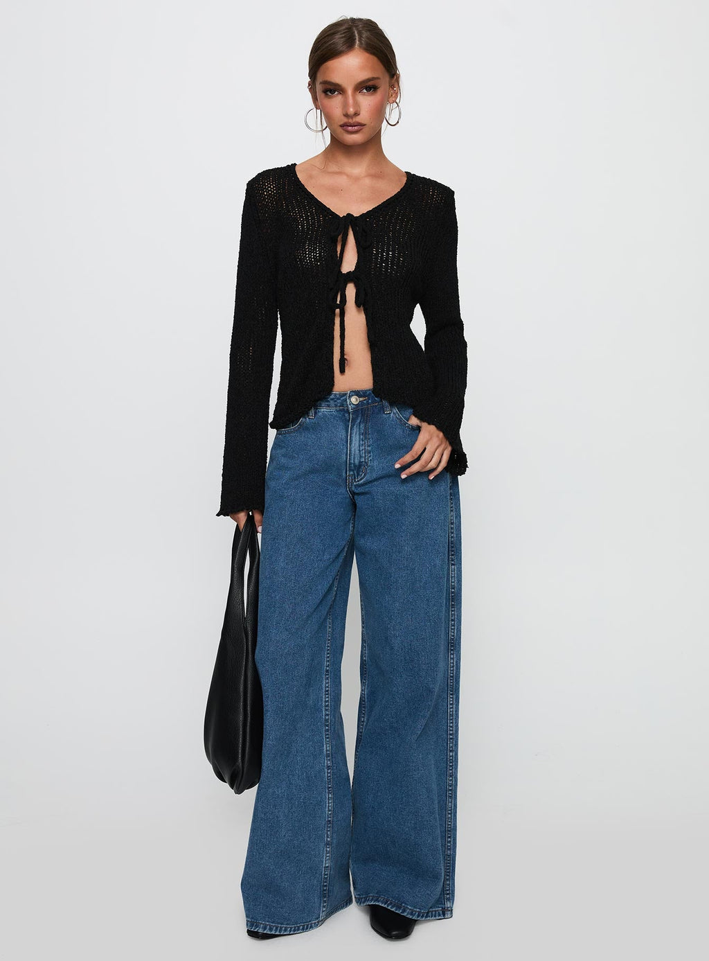 Swain Knit Cardigan Black