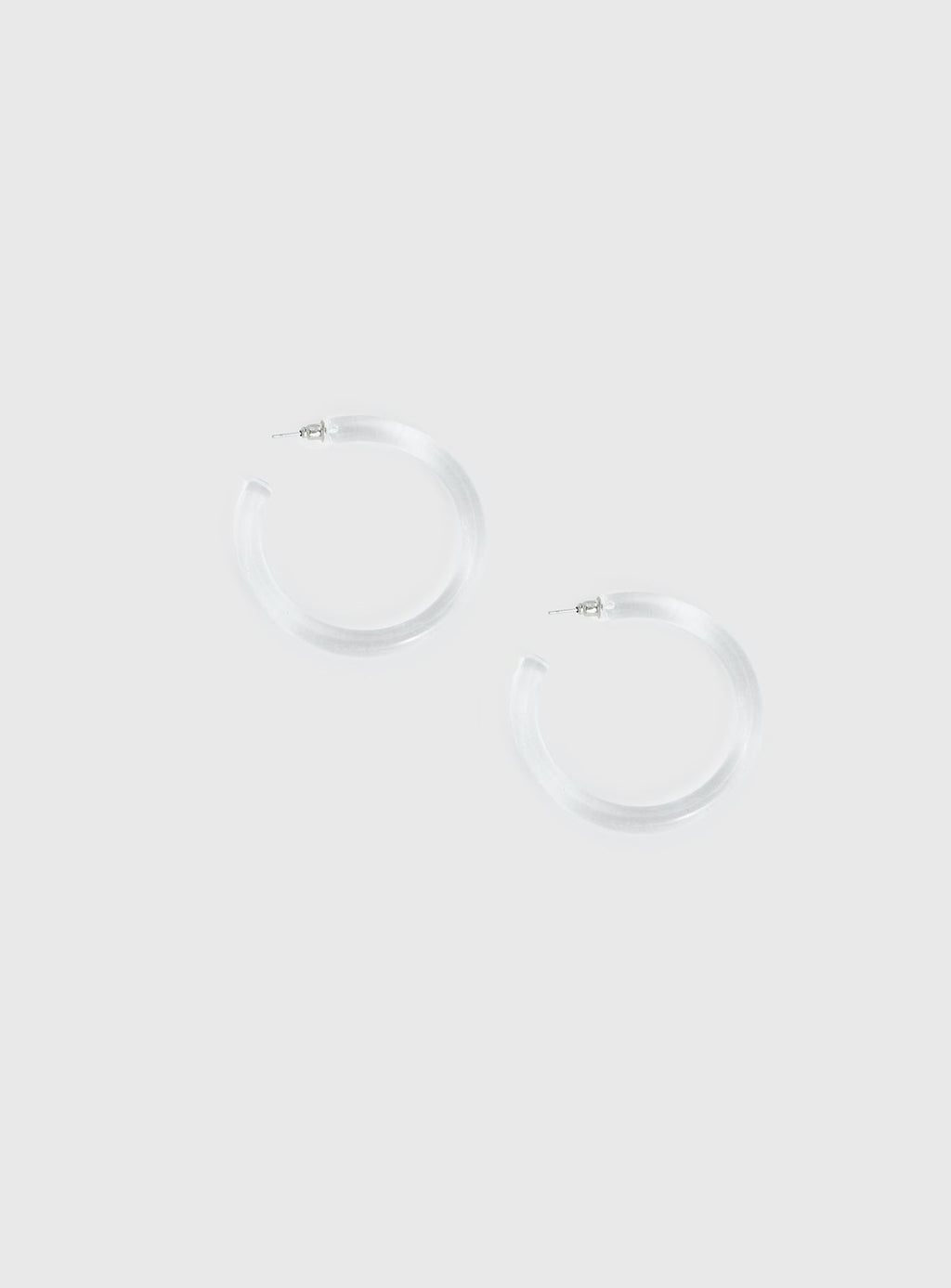 Stars Shine Hoop Earrings Clear