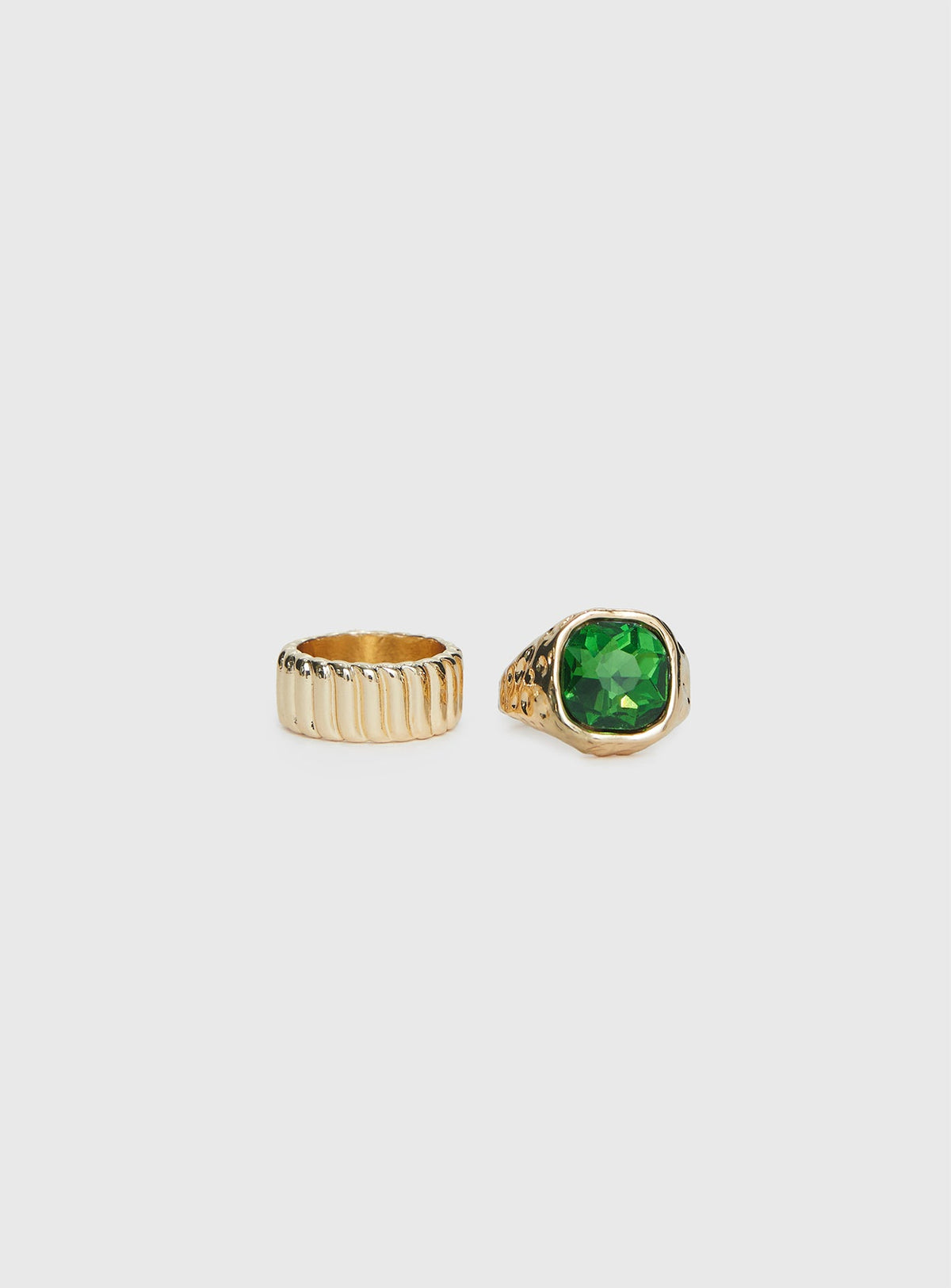 Think Fast Ring Set Gold