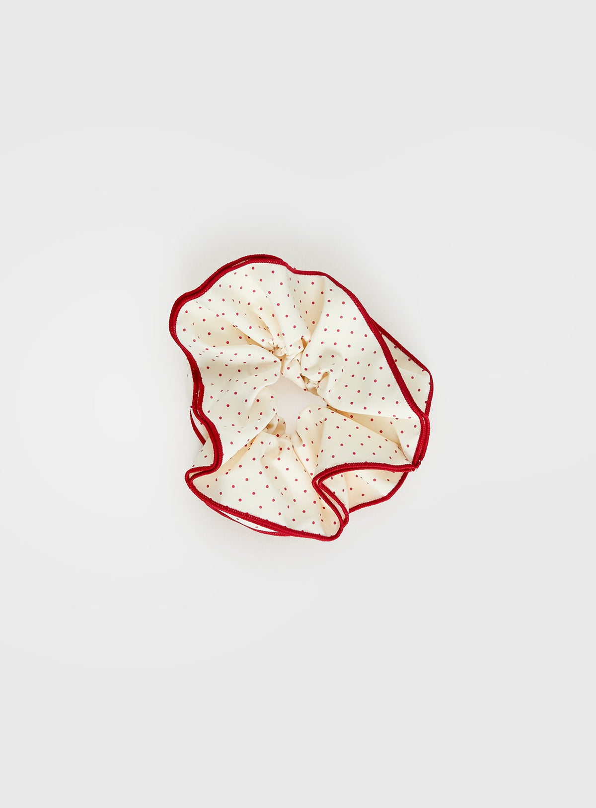 Dovie Frill Scrunchie Red / White Polka Dot