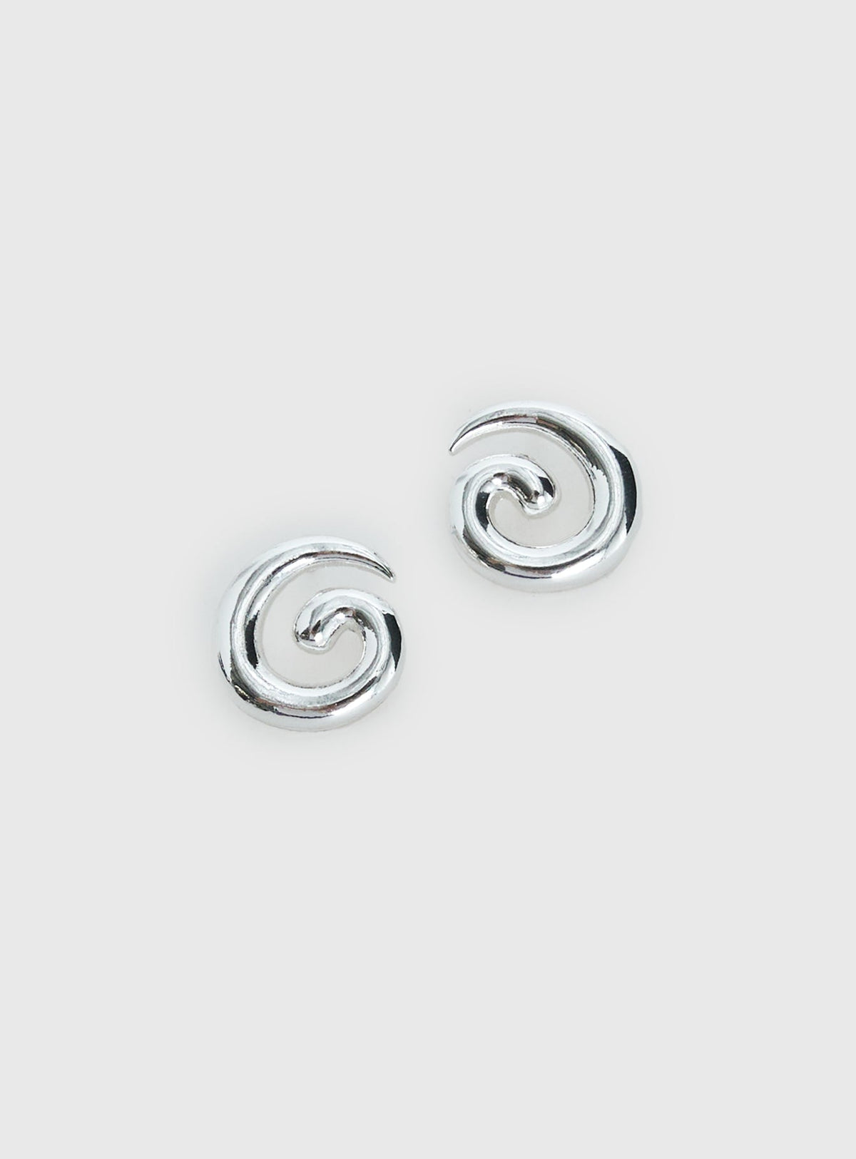Sold On You Spiral Earrings Silver