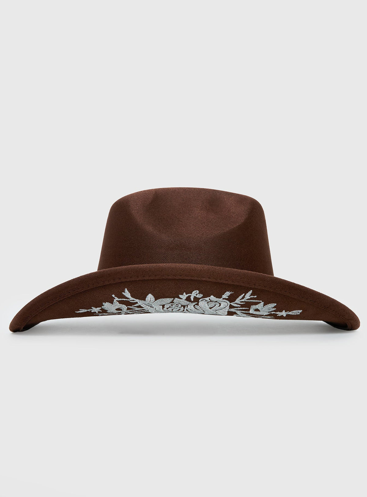 Another Level Embroidered Cowboy Hat Brown