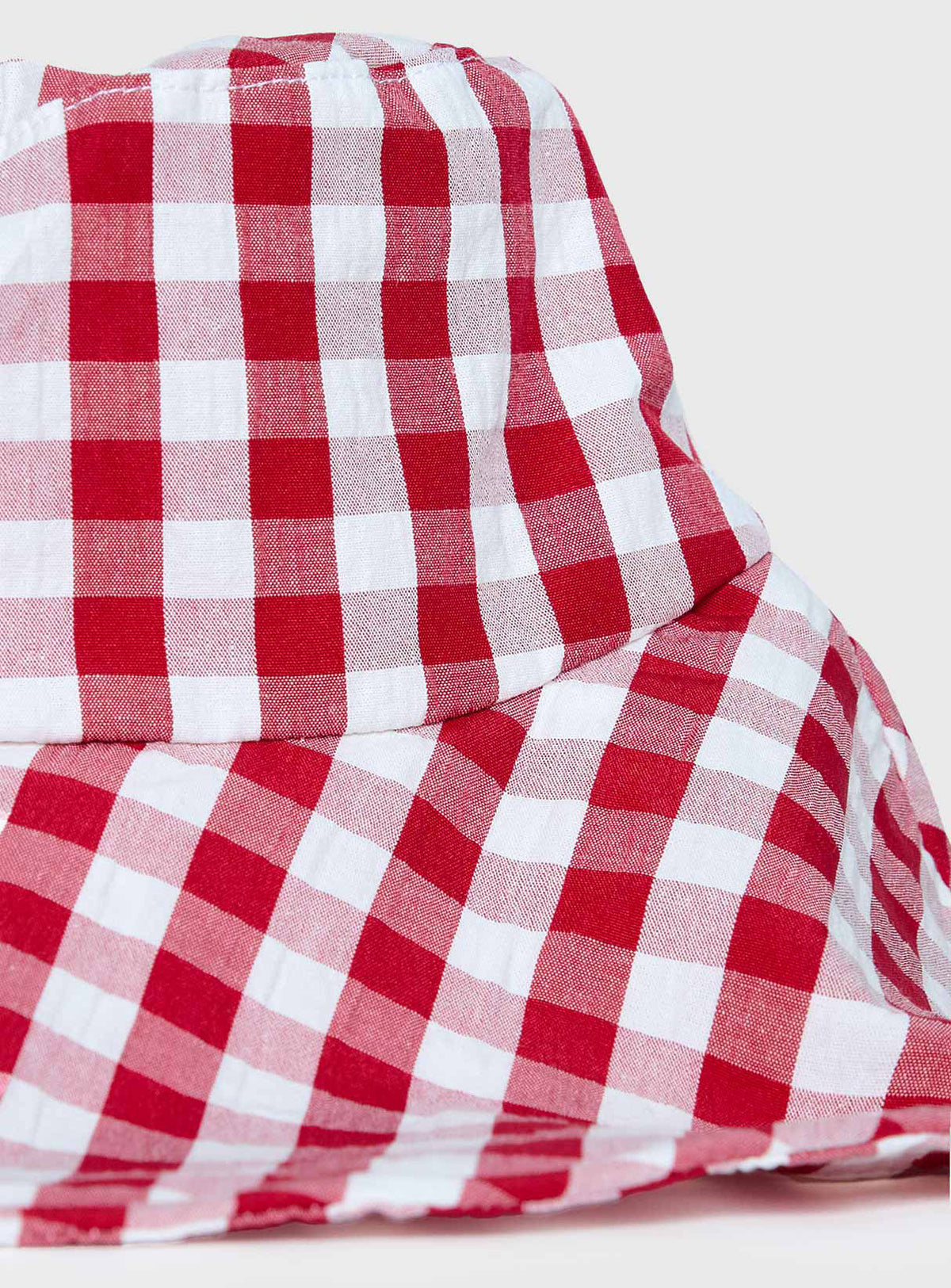 Leina Hat Red Gingham