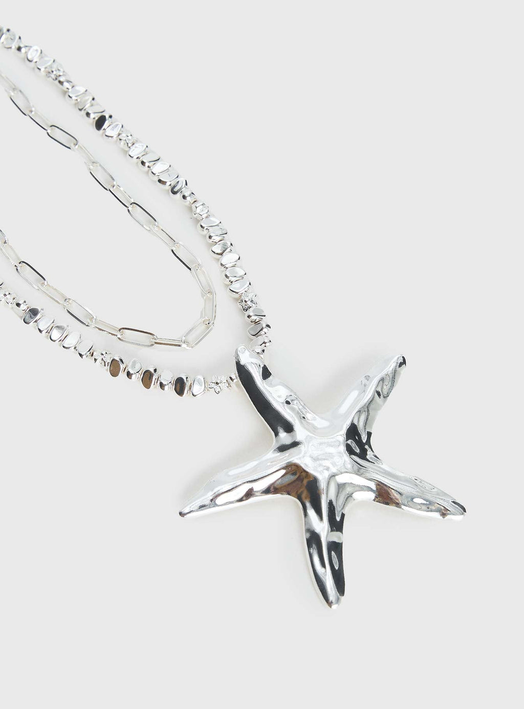 Covey Necklace Set Silver