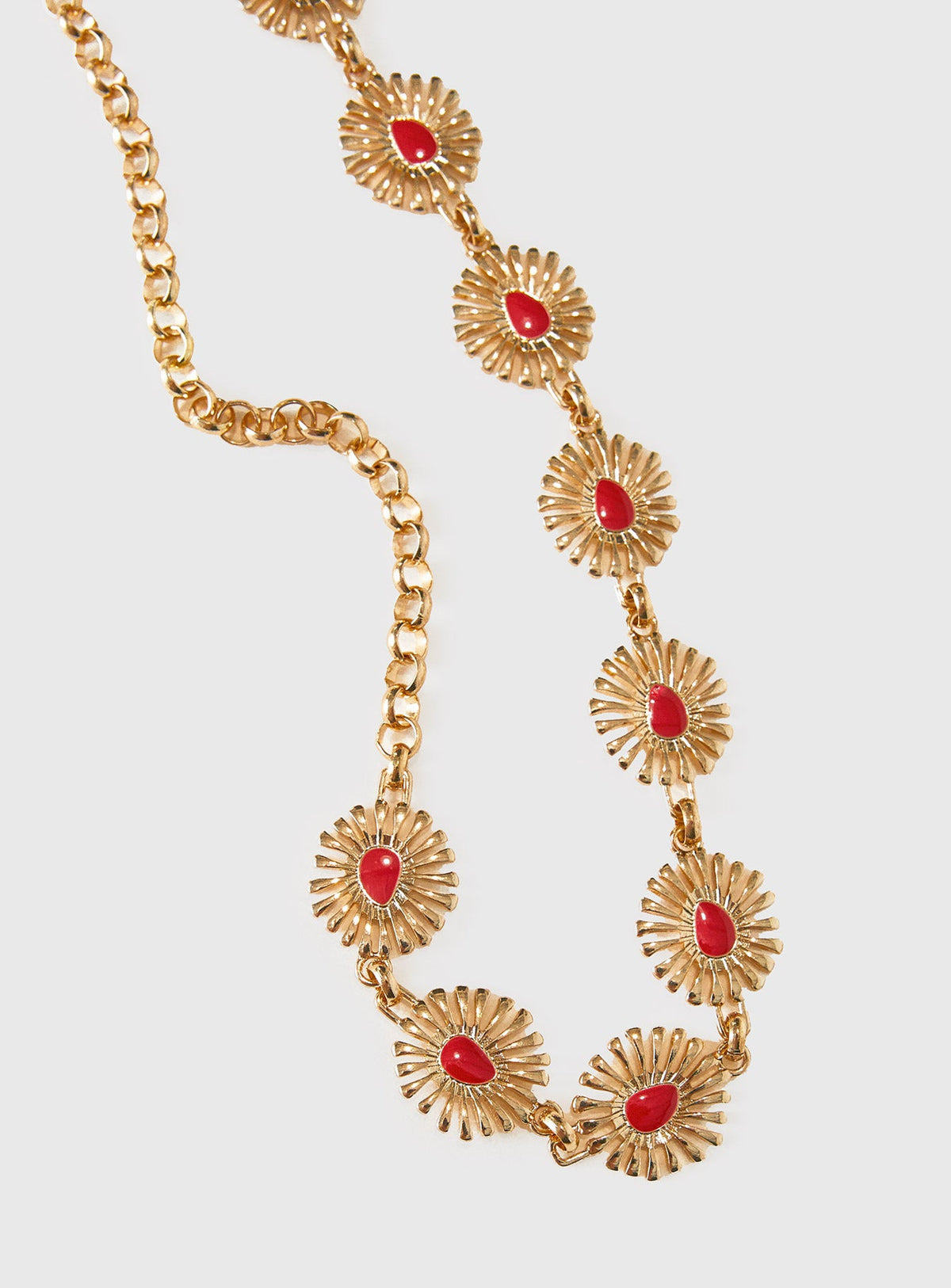 Royal Gleam Belt Gold / Red