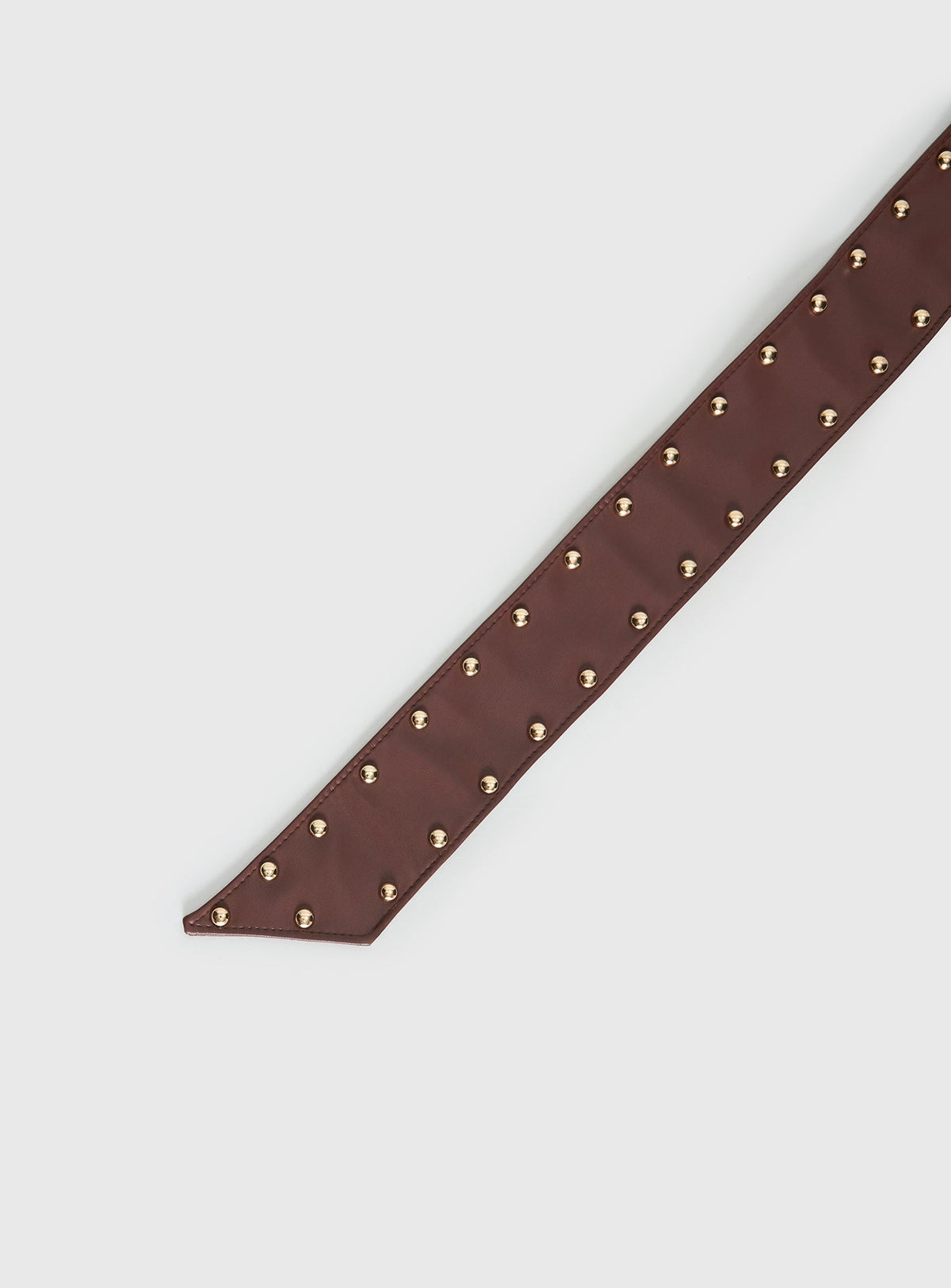 City Of Dreams Faux Leather Belt Brown / Gold