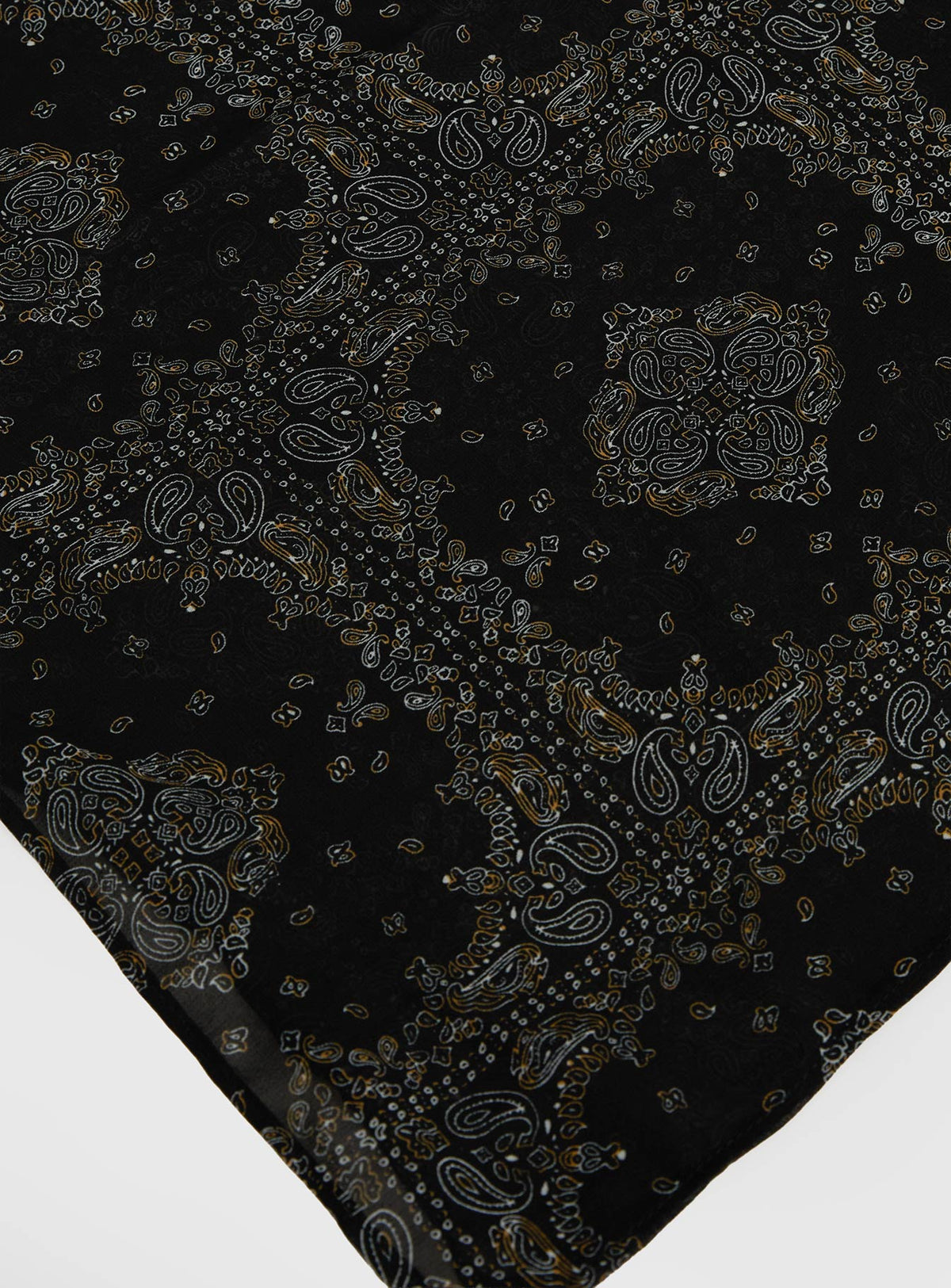 Solara Scarf Black Paisley