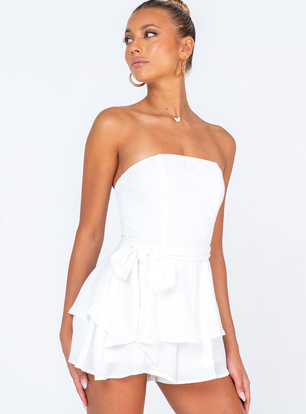 The Rolla Romper White