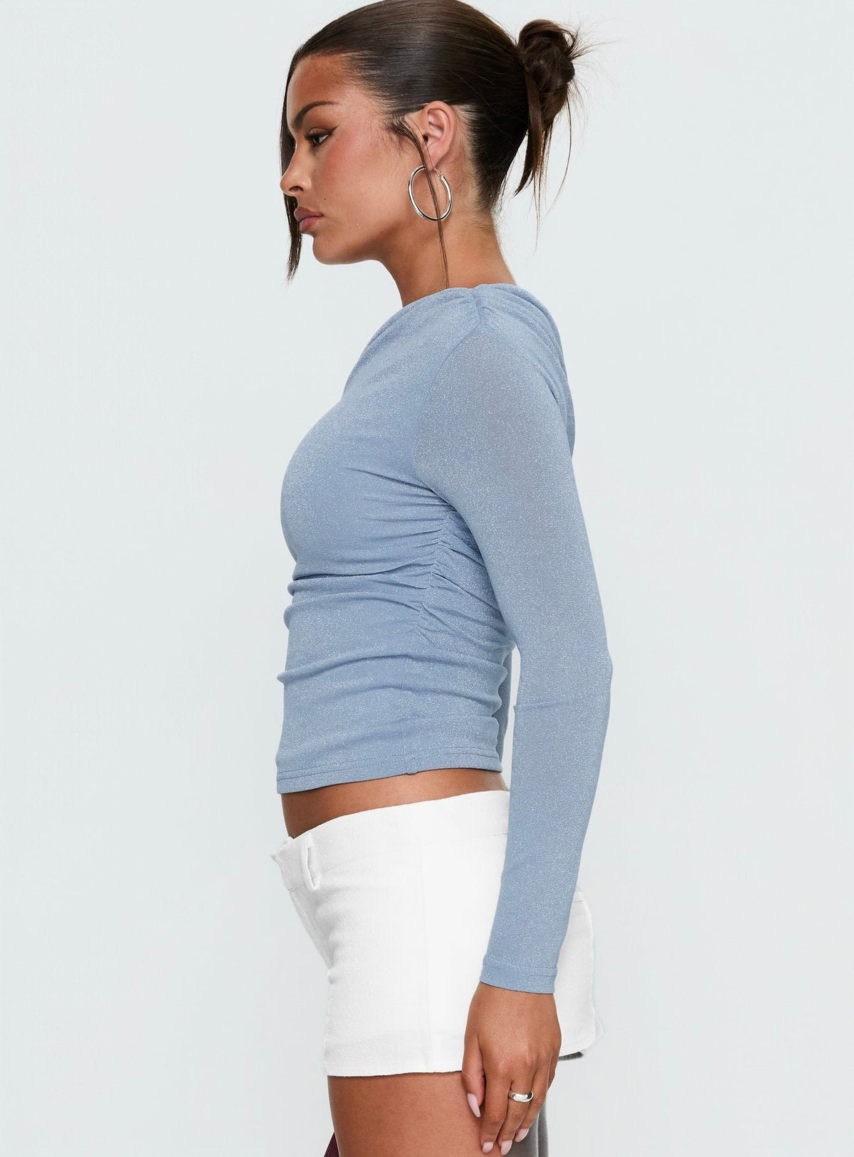 Beller Long Sleeve Top Blue Sparkle