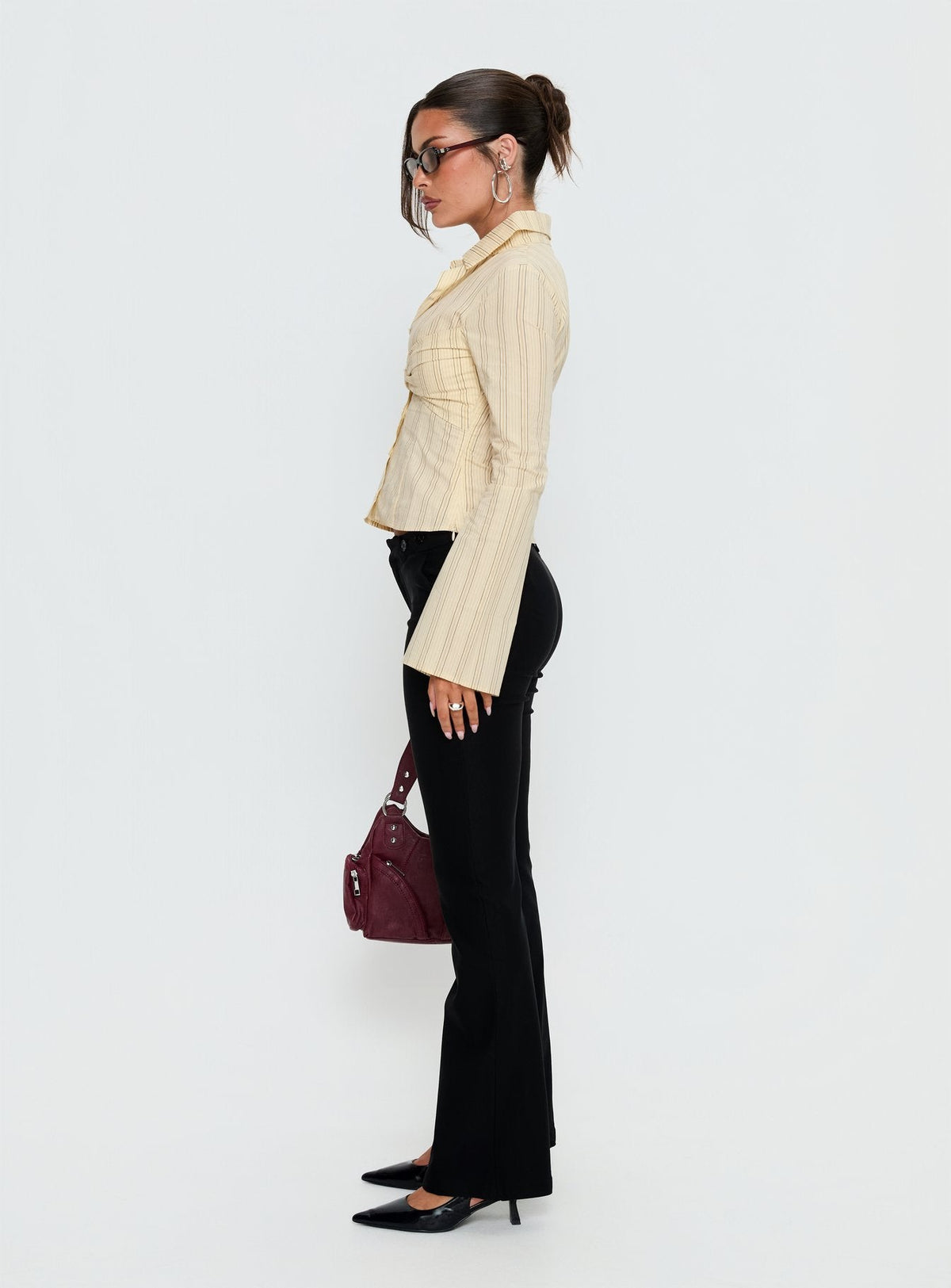 Dariana Flare Pants Black