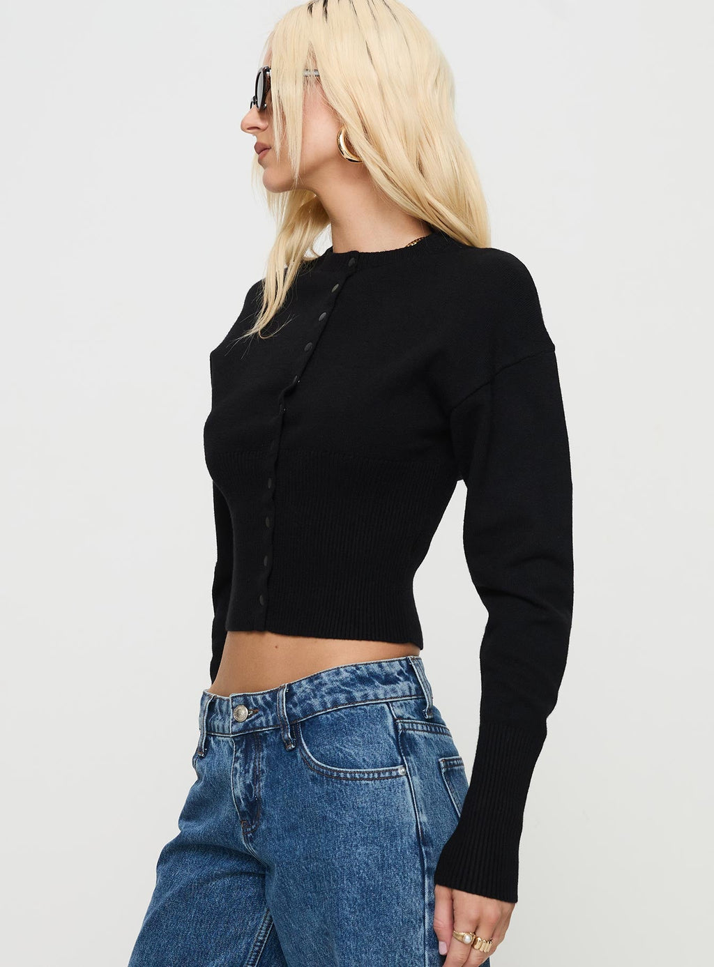 Head In The Clouds Cardigan Onyx