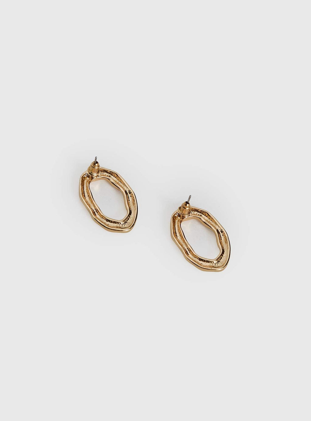 Rumie Oval Earrings Gold