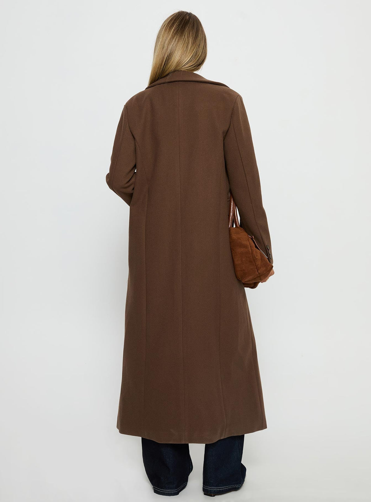 Lovergirl Longline Coat Brown