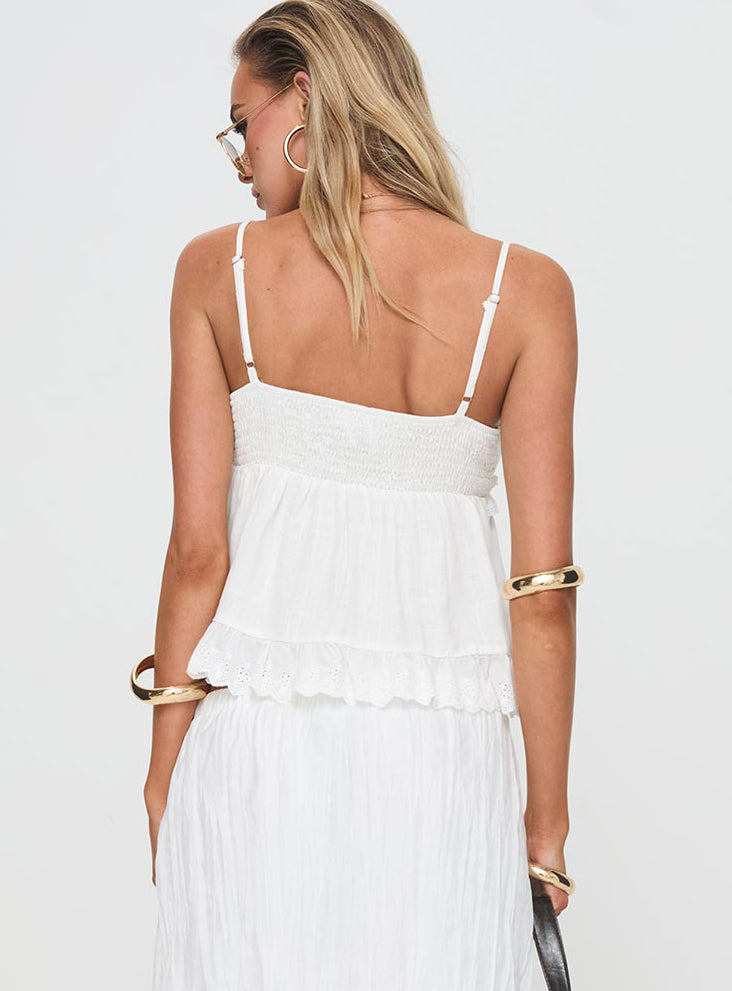 To Ones Liking Top White