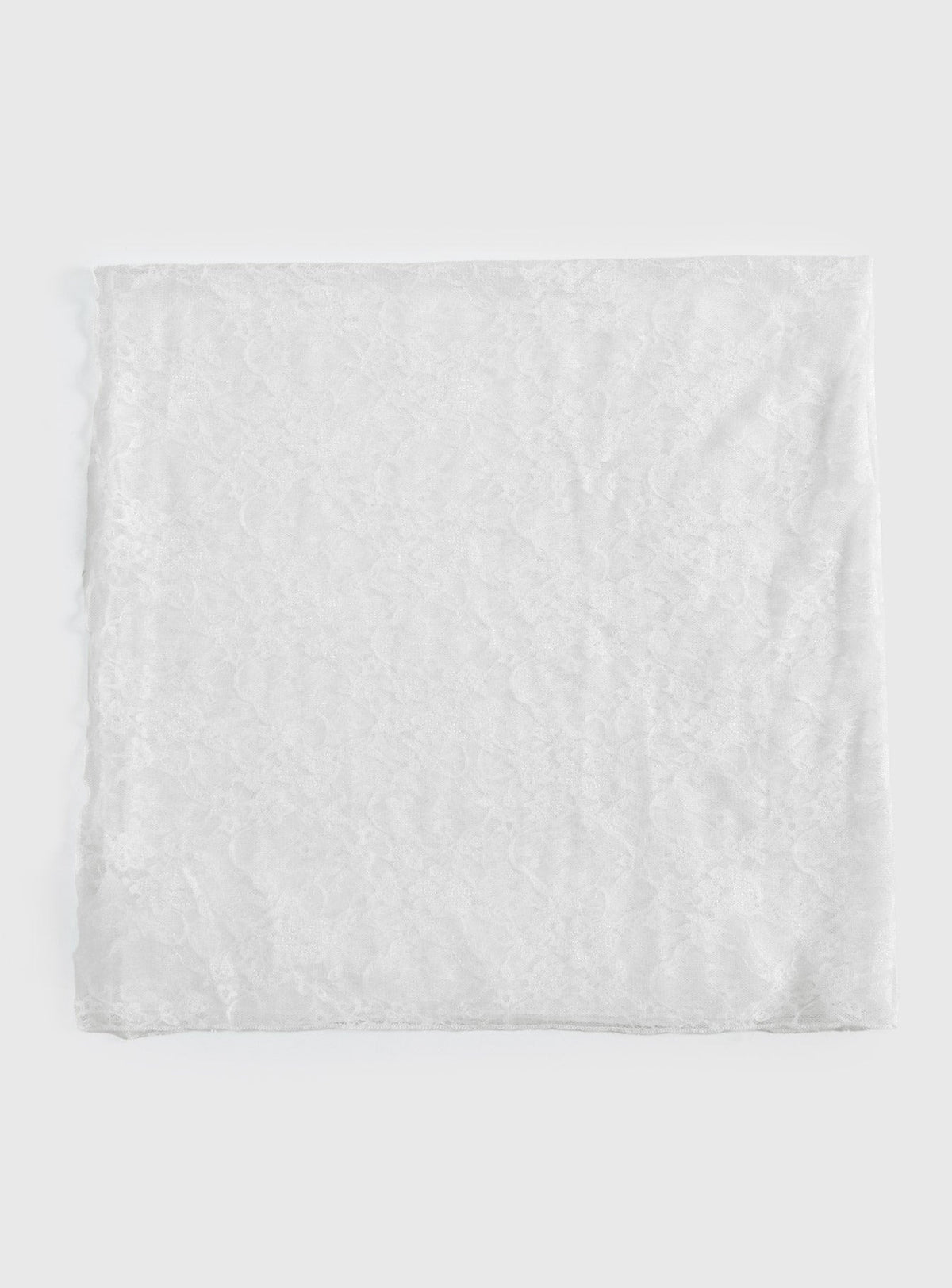 Nellie Scarf White Lace
