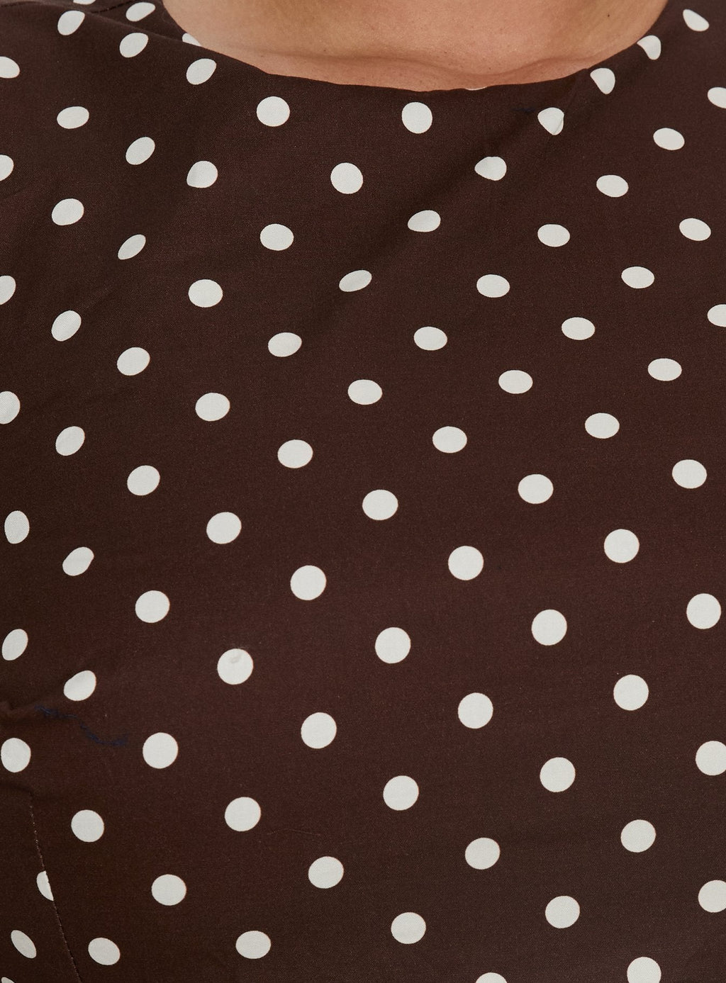 Yumiko Romper Brown Polka Curve