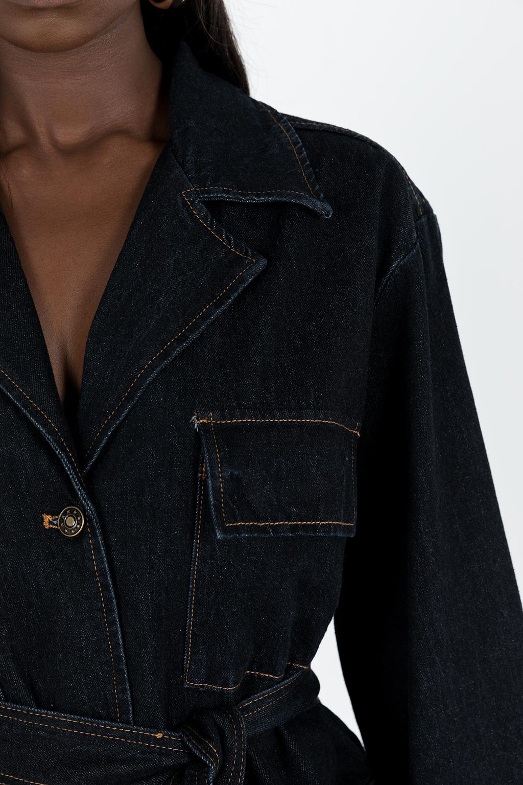 Giselle Mini Dress Dark Denim