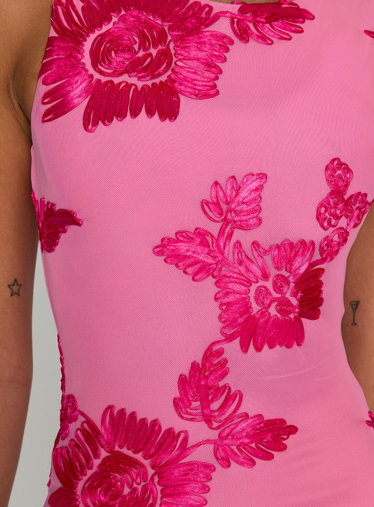 Fionna Floral Maxi Dress Pink