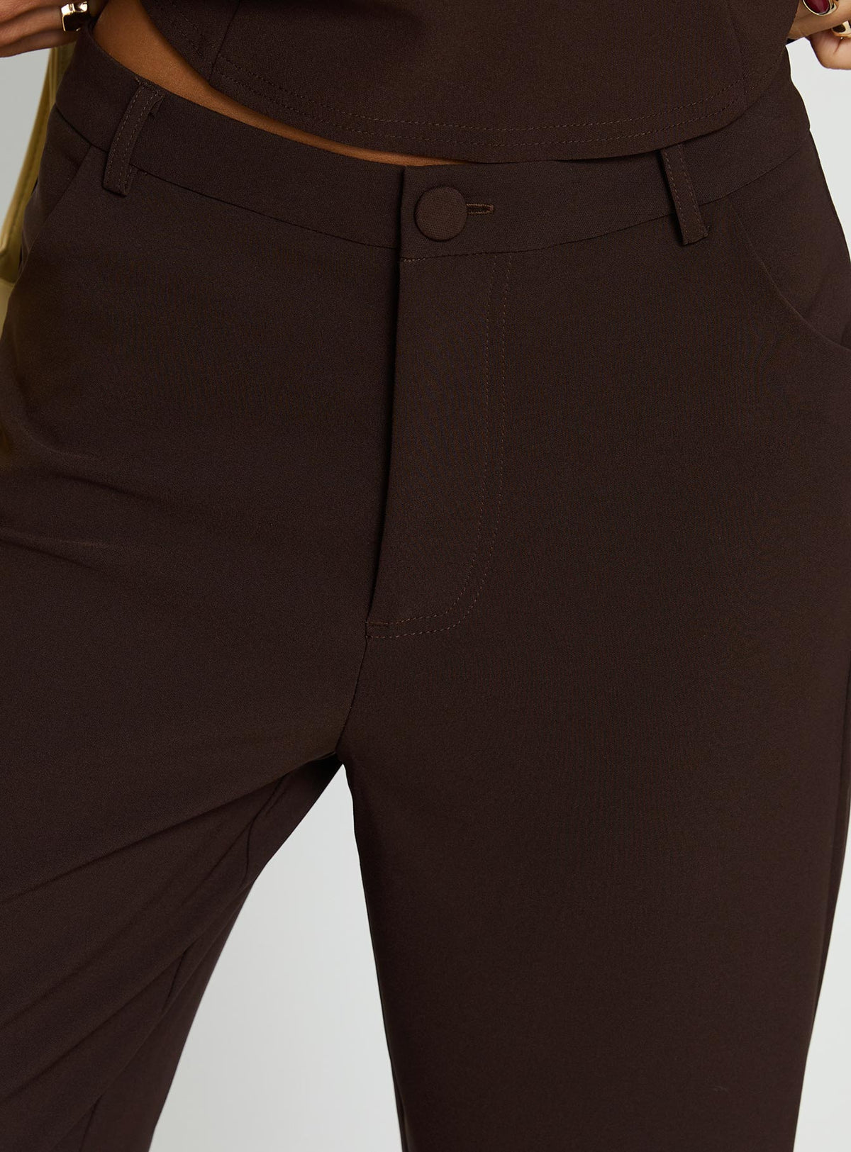 Kinsie Tailored Pants Brown