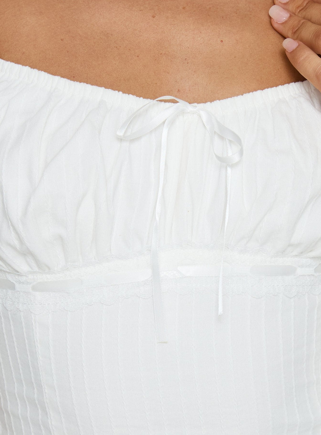 Garconne Textured Top White