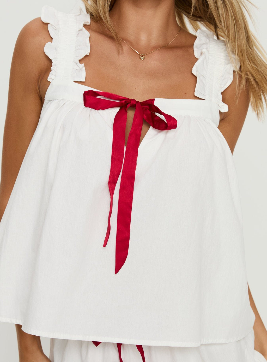 Sweetest Dreams Sleep Frill Top Cream