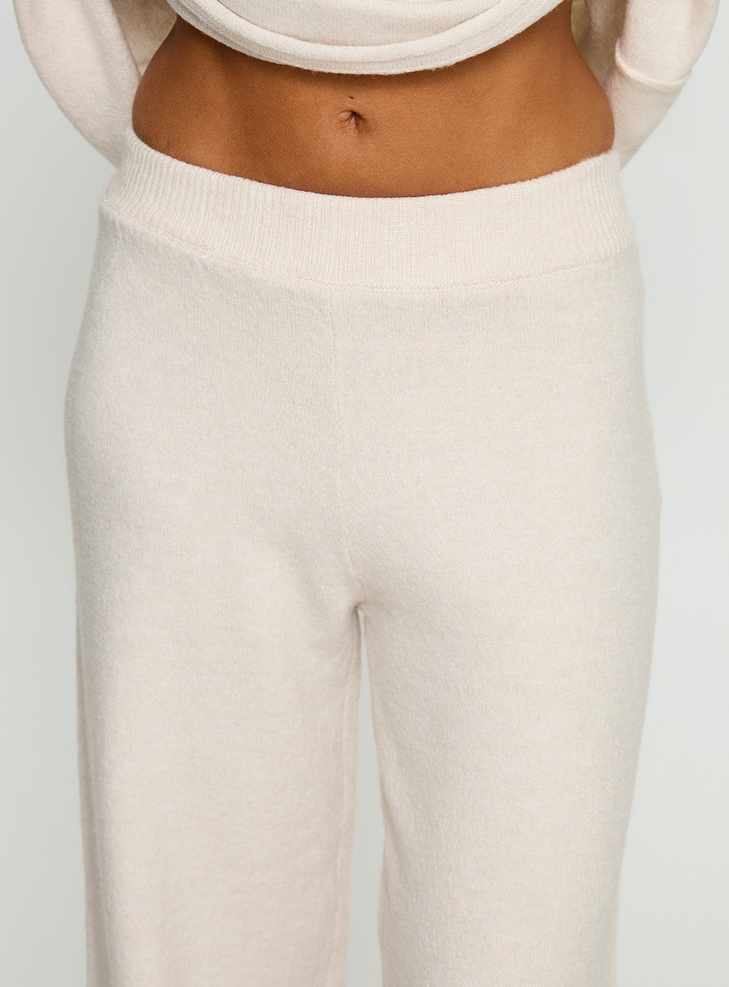Bekki Wide Leg Knit Pant Oat