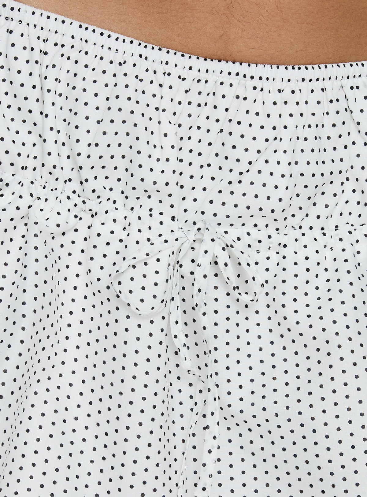 Nomi Mini Skirt White Polka Dot
