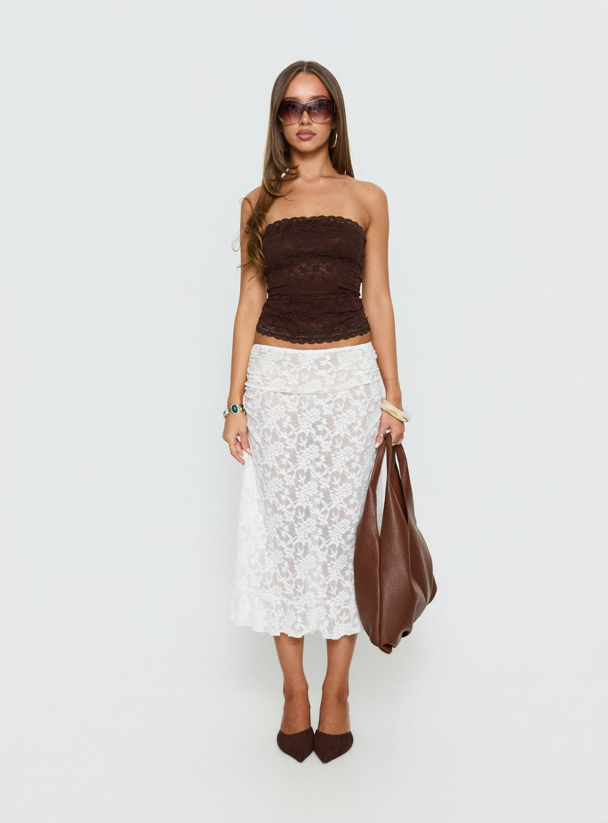 Mochapella Strapless Top Chocolate