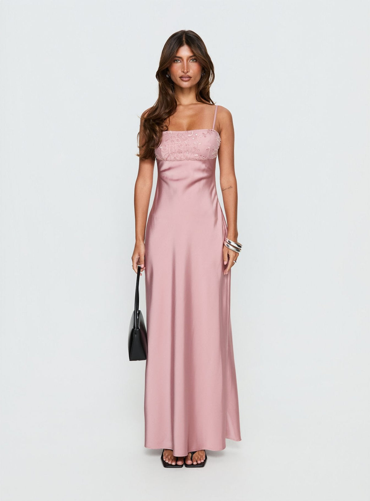 Engracia Sequin Maxi Dress Pink